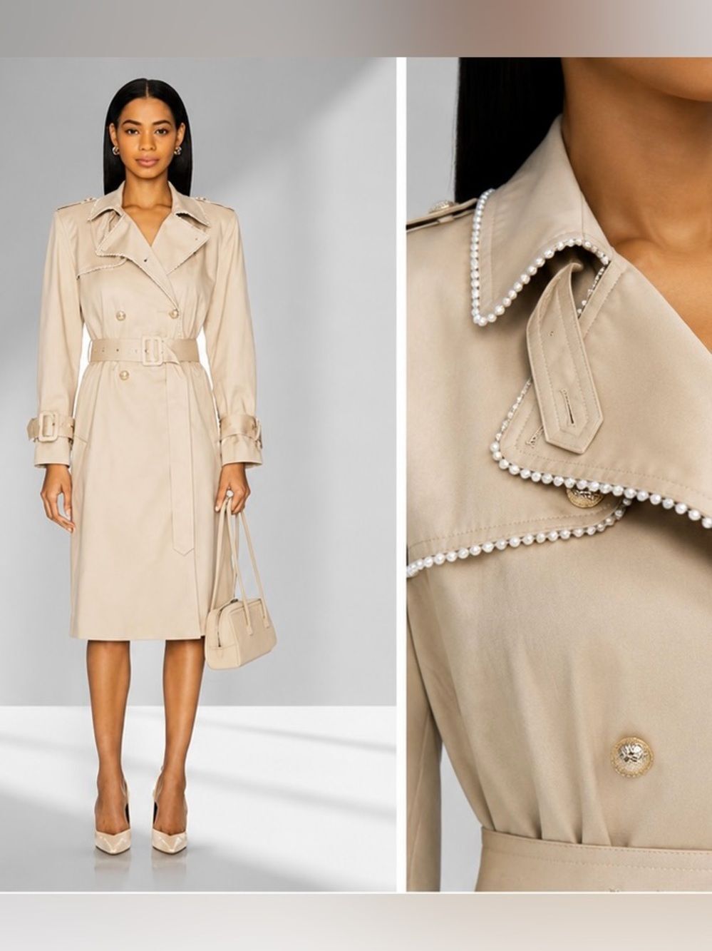 GENERATION LOVE Vanna Pearl Trench Coat L